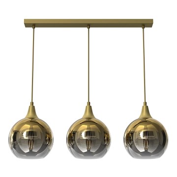 Chandelier on a string MONTE 3xE27/60W/230V gold