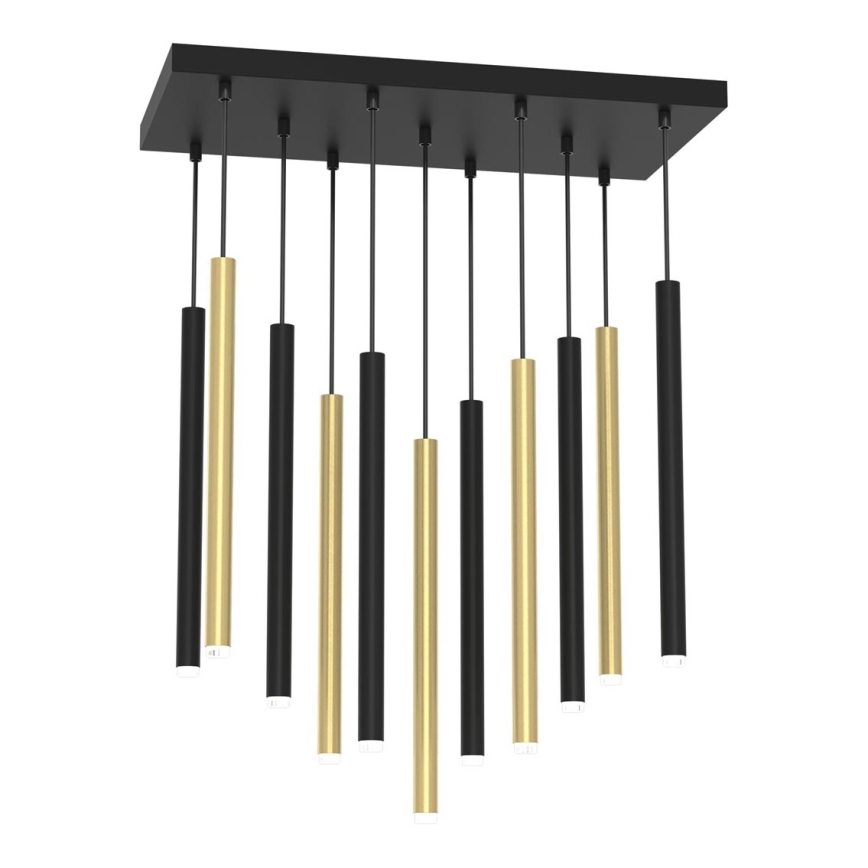 Chandelier on a string MONZA 11xG9/8W/230V black/gold