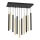 Chandelier on a string MONZA 11xG9/8W/230V black/gold