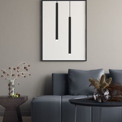 Chandelier on a string MONZA 1xG9/8W/230V black