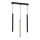 Chandelier on a string MONZA 3xG9/8W/230V black/gold