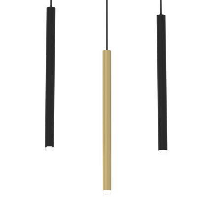 Chandelier on a string MONZA 3xG9/8W/230V black/gold