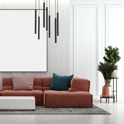Chandelier on a string MONZA 7xG9/8W/230V black