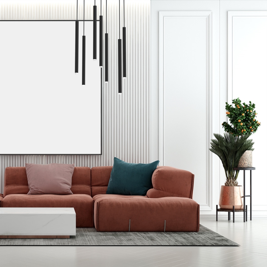 Chandelier on a string MONZA 7xG9/8W/230V black