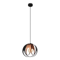 Chandelier on a string MOONLIGHT 1xE27/15W/230V black/copper
