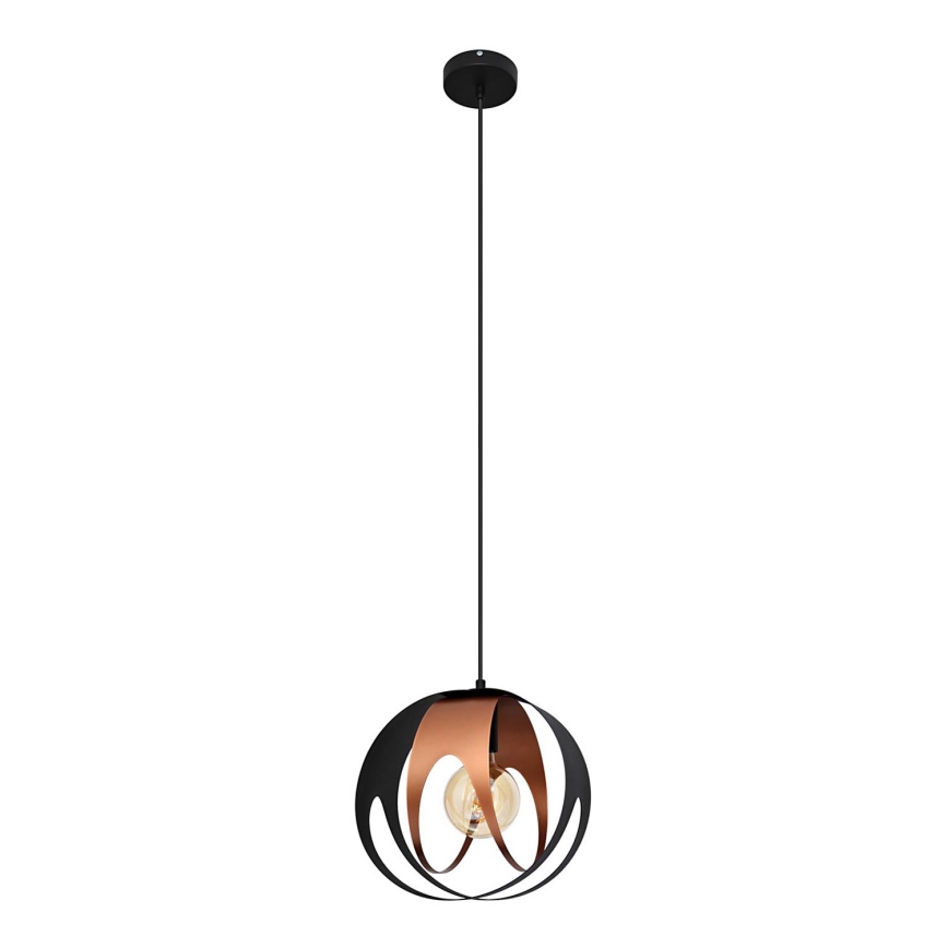 Chandelier on a string MOONLIGHT 1xE27/15W/230V black/copper