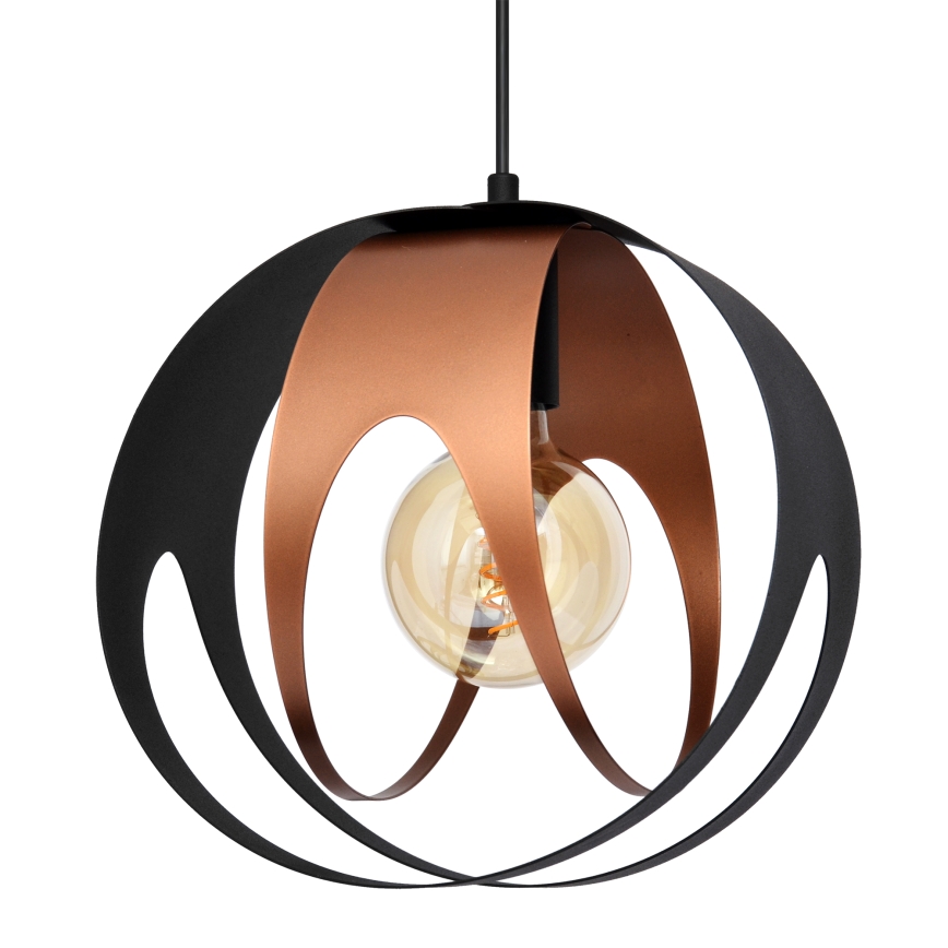 Chandelier on a string MOONLIGHT 1xE27/15W/230V black/copper