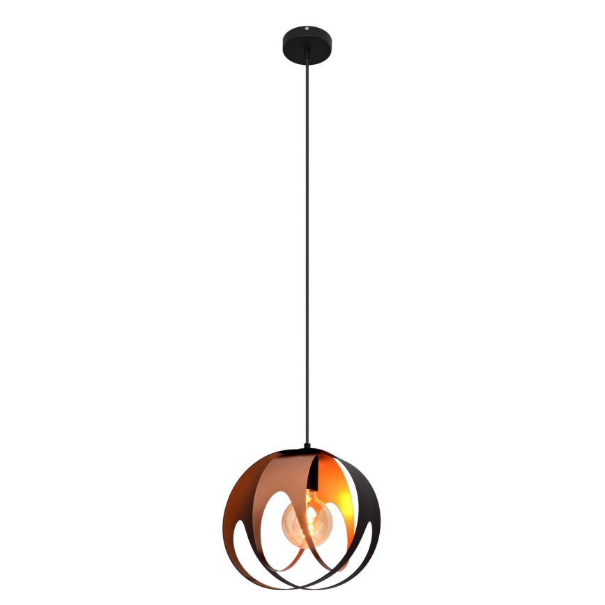 Chandelier on a string MOONLIGHT 1xE27/15W/230V black/copper