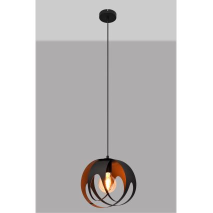 Chandelier on a string MOONLIGHT 1xE27/15W/230V black