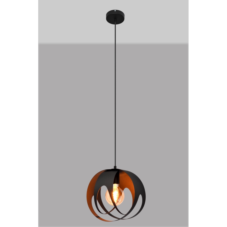 Chandelier on a string MOONLIGHT 1xE27/15W/230V black