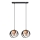 Chandelier on a string MOONLIGHT 2xE27/15W/230V black/copper