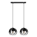 Chandelier on a string MOONLIGHT 2xE27/15W/230V black