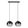 Chandelier on a string MOONLIGHT 2xE27/15W/230V black