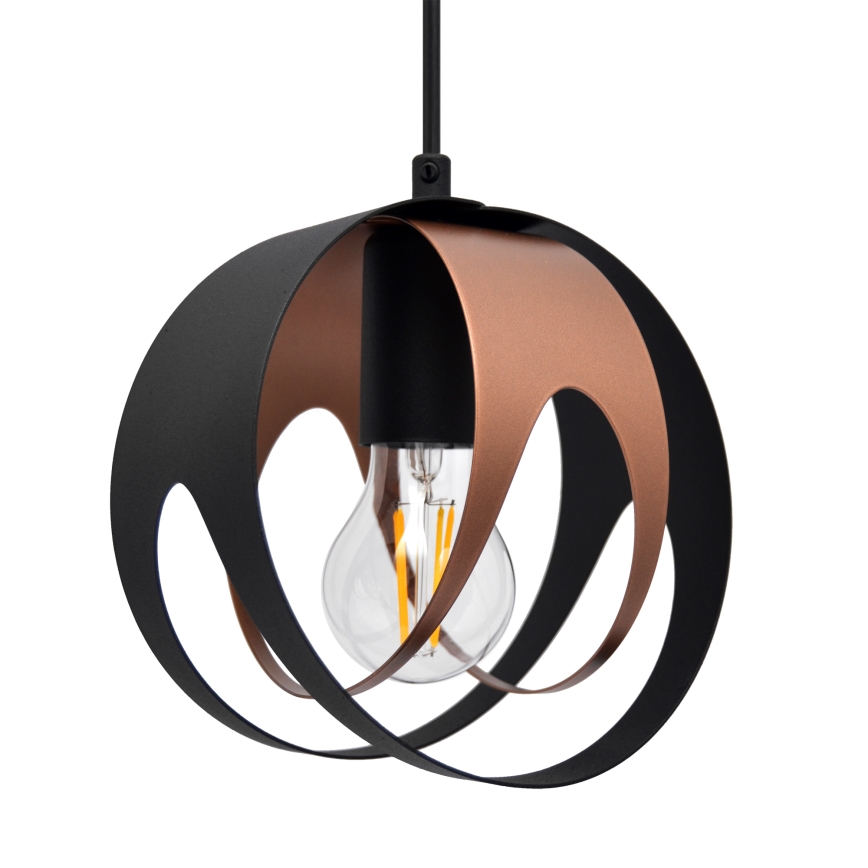 Chandelier on a string MOONLIGHT 3xE27/15W/230V black/copper