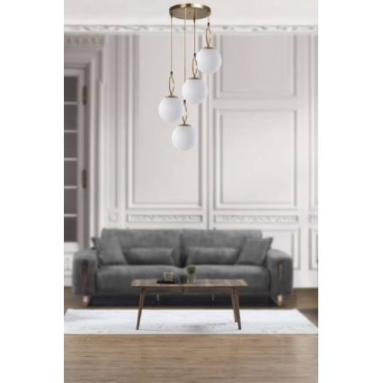 Chandelier on a string MORINO 4xE27/60W/230V