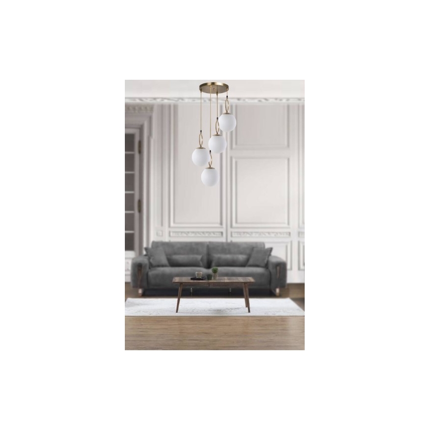 Chandelier on a string MORINO 4xE27/60W/230V