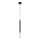 Chandelier on a string MOSAIC 1xG9/12W/230V black/shiny chrome