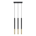 Chandelier on a string MOSAIC 3xG9/12W/230V black/golden