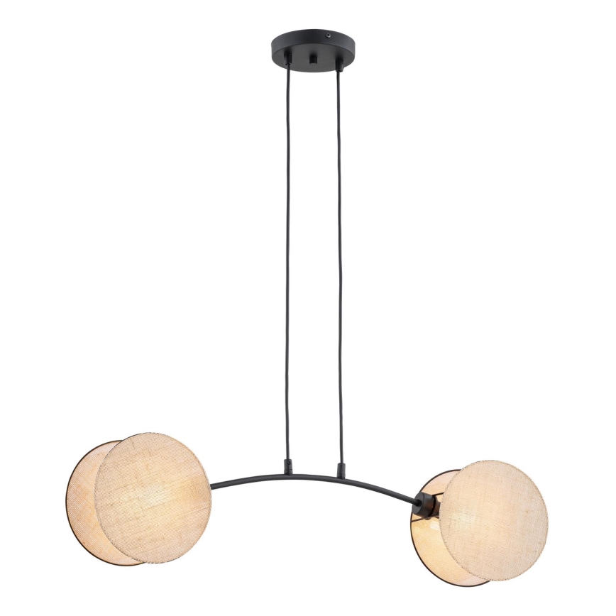 Chandelier on a string MOTIF 2xE27/15W/230V beige