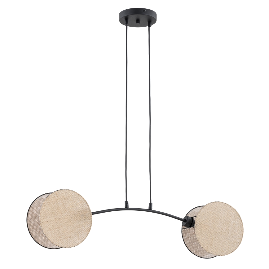Chandelier on a string MOTIF 2xE27/15W/230V beige