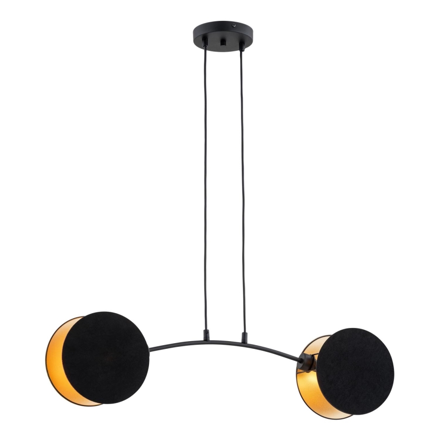 Chandelier on a string MOTIF 2xE27/15W/230V black