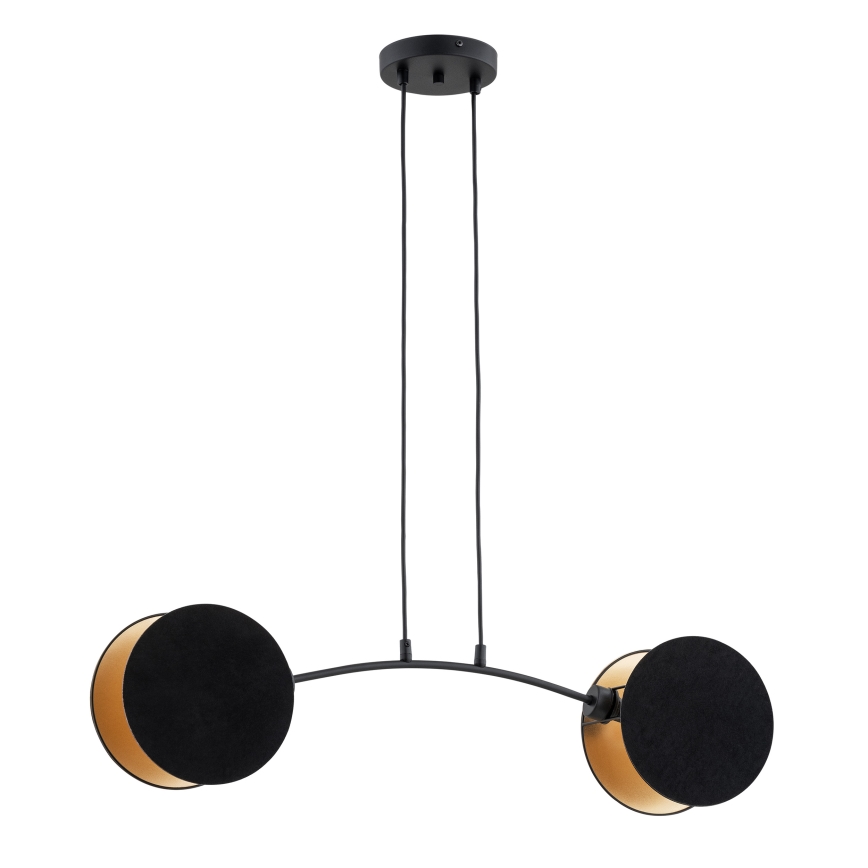Chandelier on a string MOTIF 2xE27/15W/230V black