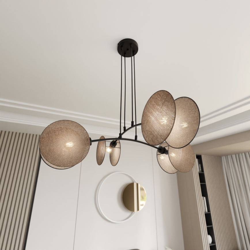 Chandelier on a string MOTIF 4xE14/10W/230V beige