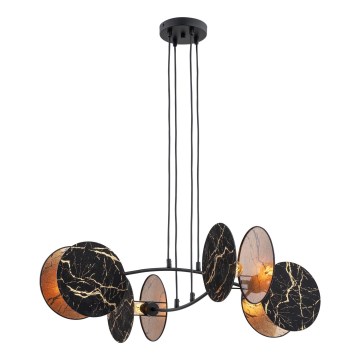 Chandelier on a string MOTIF 4xE27/15W/230V black/gold