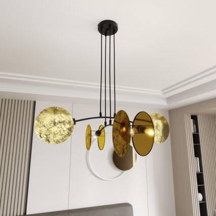 Chandelier on a string MOTIF 4xE27/15W/230V gold