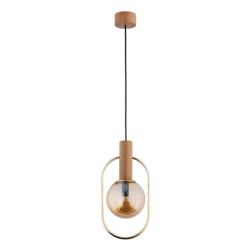 Chandelier on a string MUFI 1xE14/10W/230V gold/beige