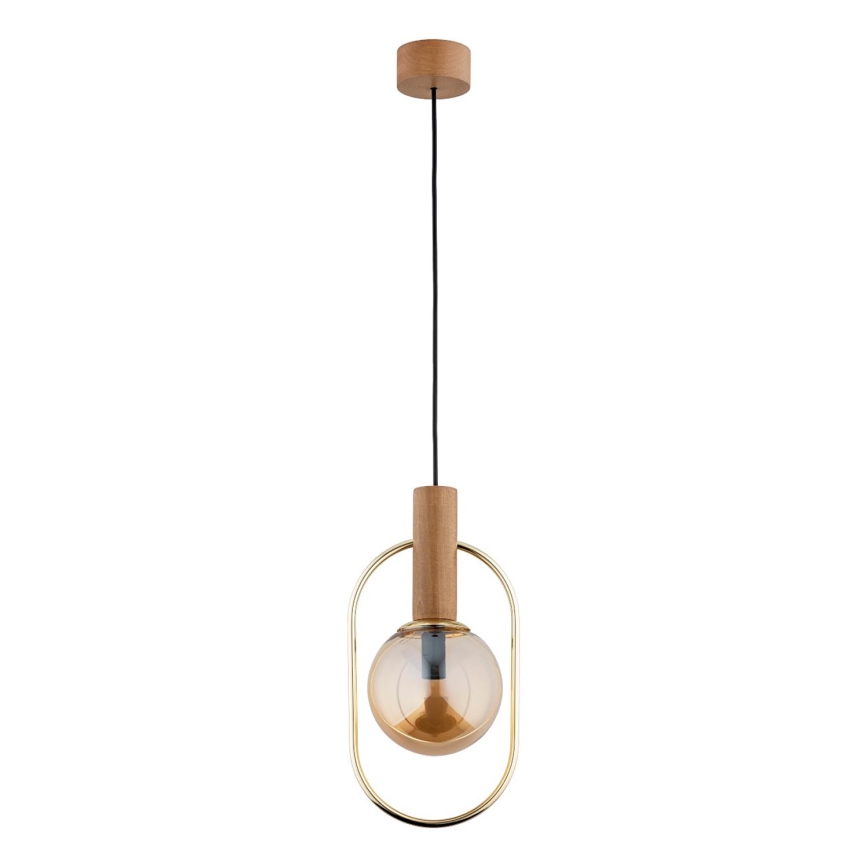 Chandelier on a string MUFI 1xE14/10W/230V gold/beige