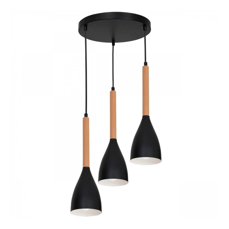 Chandelier on a string MUZA 3xE27/60W/230V round