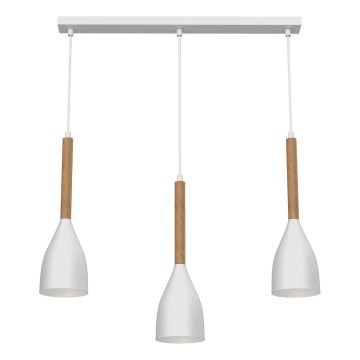 Chandelier on a string MUZA NEW 3xE27/60W/230V white