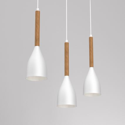 Chandelier on a string MUZA NEW 3xE27/60W/230V white