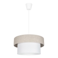Chandelier on a string NATA 1xE27/60W/230V beige