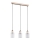 Chandelier on a string NATUR 3xE27/60W/230V