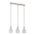 Chandelier on a string NATUR 3xE27/60W/230V