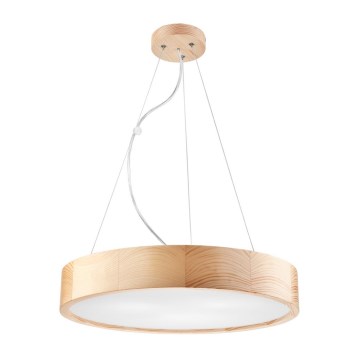 Chandelier on a string NATURAL 3xE27/60W/230V ø 47 cm pine - FSC certified