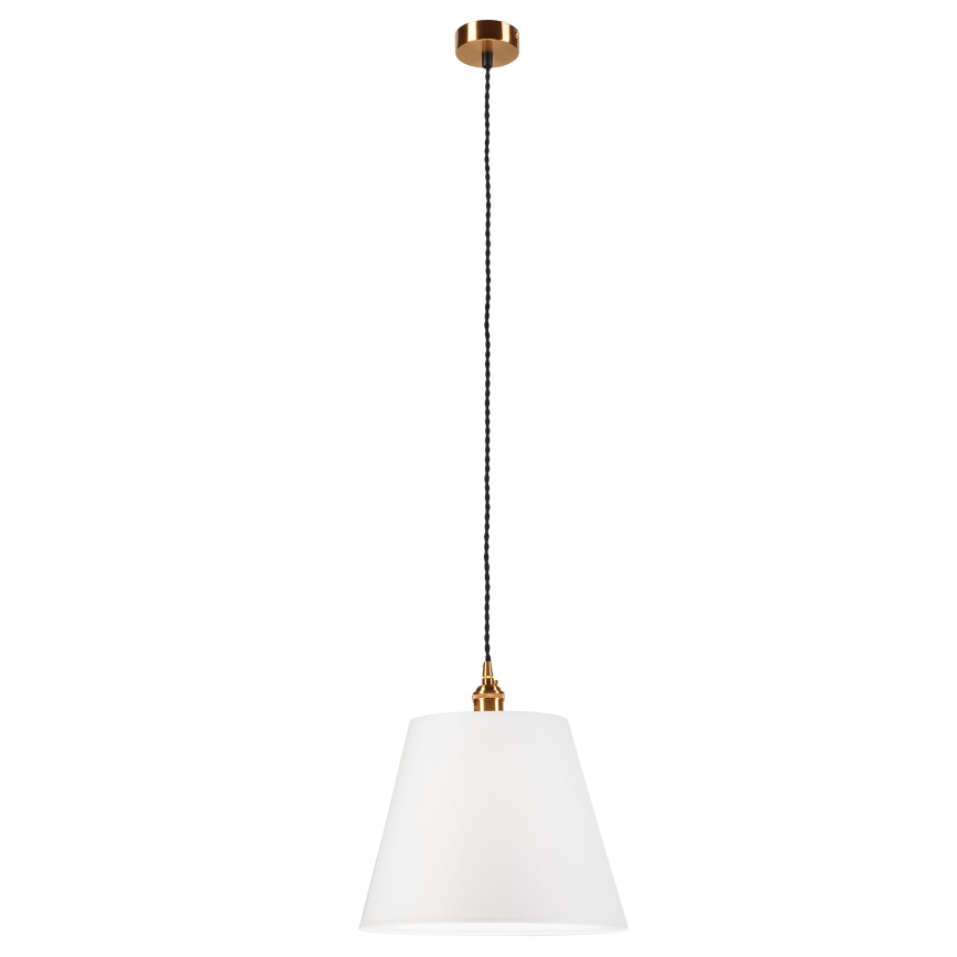 Chandelier on a string NELLY 1xE27/60W/230V white/copper