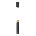 Chandelier on a string NEO 1xGU10/8W/230V black/gold