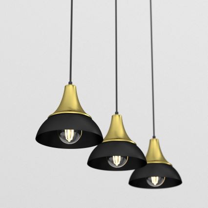Chandelier on a string NERGIS 3xE27/60W/230V