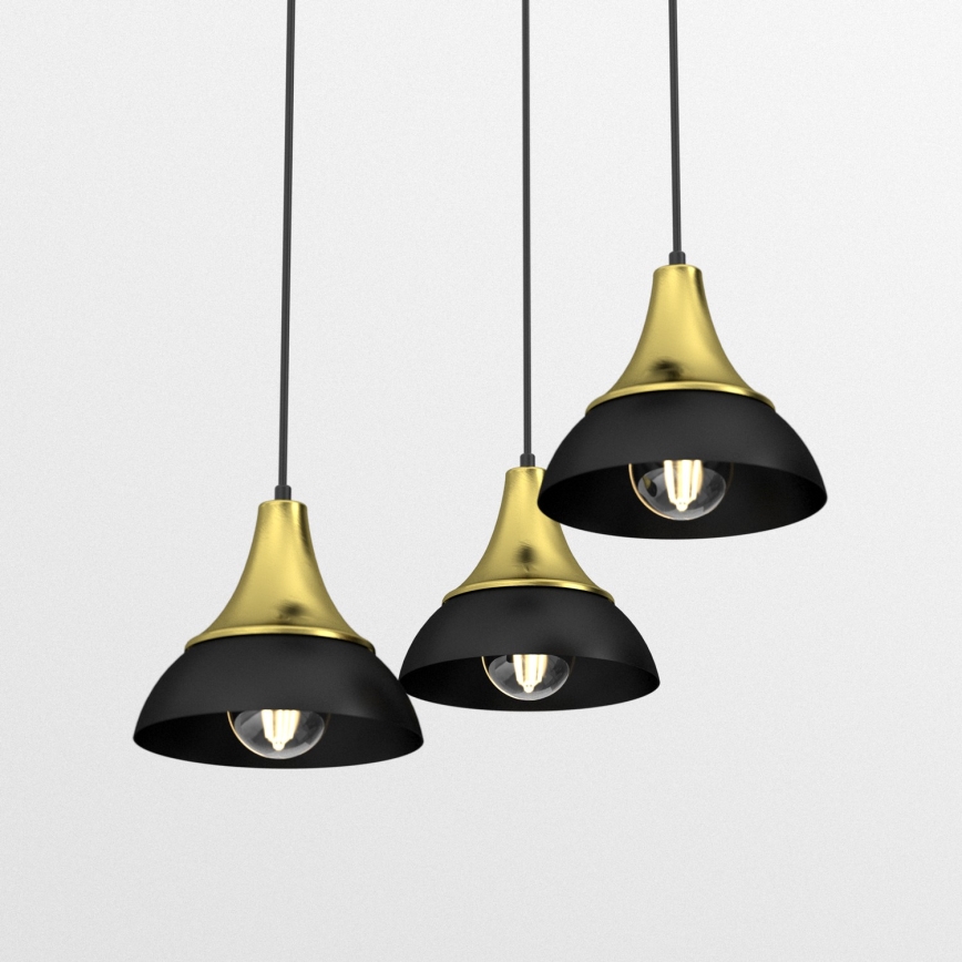 Chandelier on a string NERGIS 3xE27/60W/230V