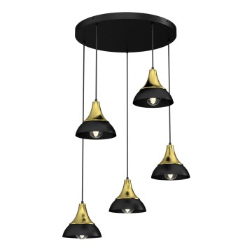 Chandelier on a string NERGIS 5xE27/60W/230V