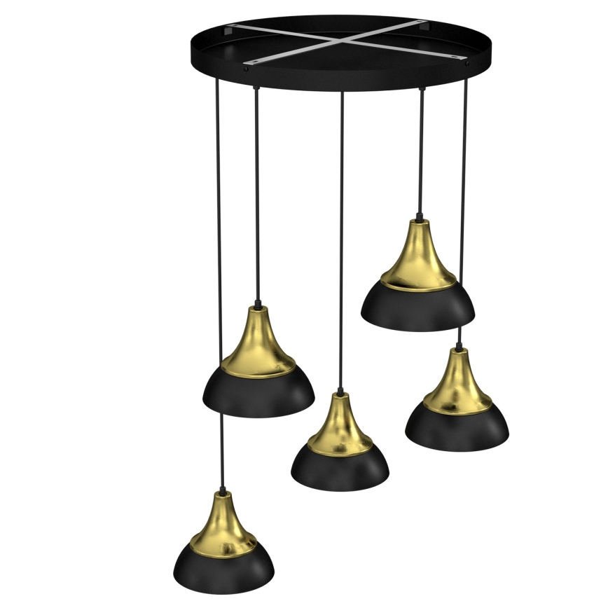 Chandelier on a string NERGIS 5xE27/60W/230V