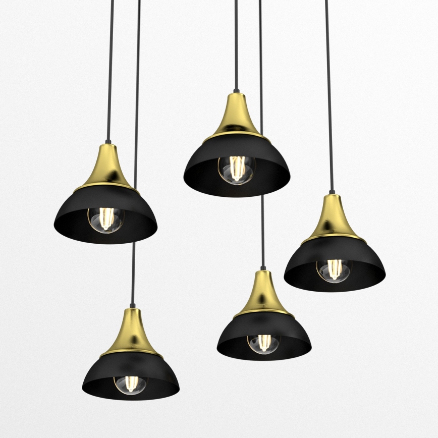 Chandelier on a string NERGIS 5xE27/60W/230V