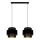 Chandelier on a string NESS 2xE27/60W/230V black