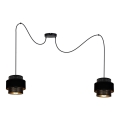 Chandelier on a string NESS 2xE27/60W/230V spider black