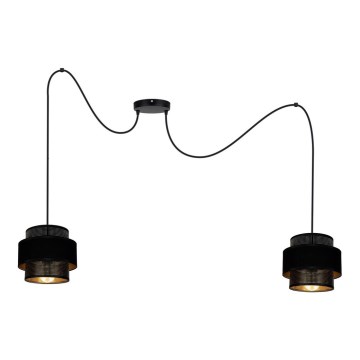 Chandelier on a string NESS 2xE27/60W/230V spider black