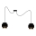 Chandelier on a string NESS 2xE27/60W/230V spider black