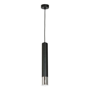 Chandelier on a string NEST 1xGU10/8W/230V black/shiny chrome